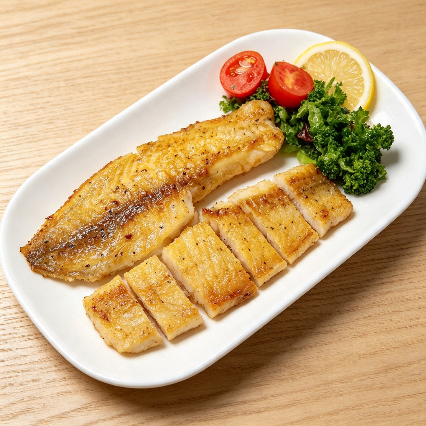 Pan-Fried Large Sole Fish Fillet