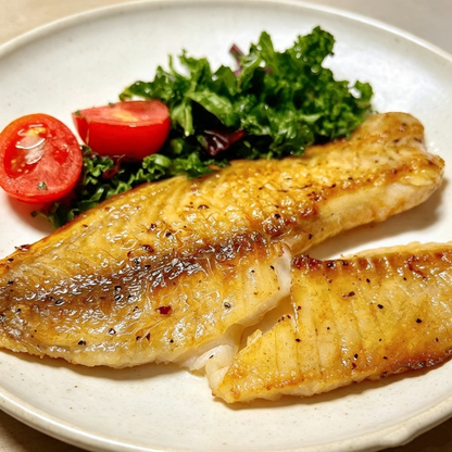 Pan-Fried Large Sole Fish Fillet